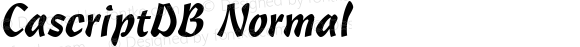 CascriptDB Normal Altsys Fontographer 4.0.3 8.9.1994