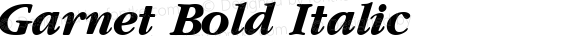 Garnet Bold Italic Publisher's Paradise -- Media Graphics International Inc.