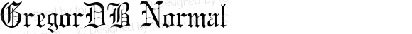 GregorDB Normal Altsys Fontographer 4.0.3 8.9.1994