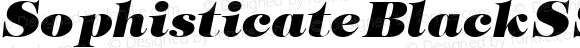 SophisticateBlackSSK Bold Italic