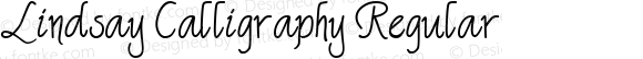 Lindsay Calligraphy Regular