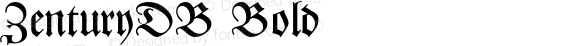 ZenturyDB Bold Altsys Fontographer 4.0.3 9.9.1994