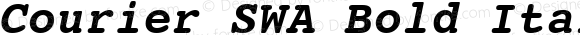 Courier SWA Bold Italic mfgpctt-v1.33 Thu May 7 17:06:27 EDT 1992