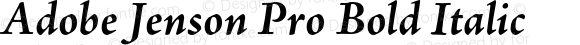 Adobe Jenson Pro Bold Italic