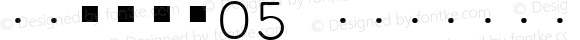 FC数字書体05 Regular Version 001.20