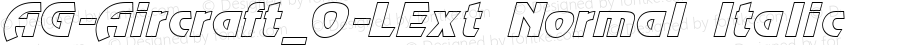 AG-Aircraft_O-LExt Normal Italic