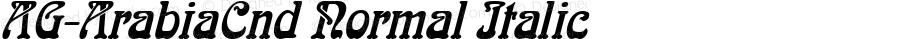 AG-ArabiaCnd Normal Italic 1.0 Tue Oct 04 08:40:11 1994