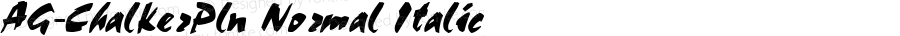 AG-ChalkerPln Normal Italic