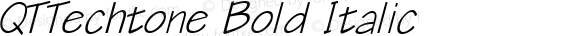 QTTechtone Bold Italic