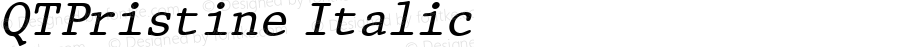 QTPristine Italic