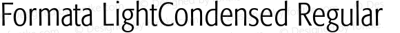 Formata LightCondensed Regular