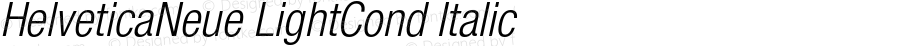 HelveticaNeue LightCond Italic