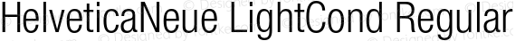 HelveticaNeue LightCond Regular