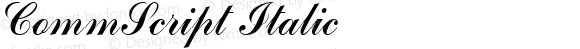 CommScript Italic