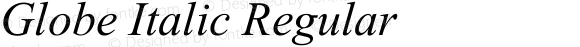 Globe Italic Regular