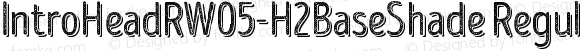 IntroHeadRW05-H2BaseShade Regular Version 1.00
