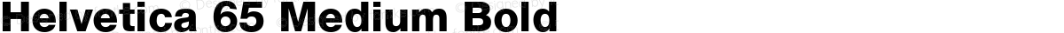 Helvetica 65 Medium Bold