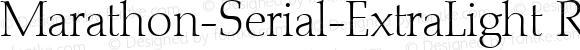 Marathon-Serial-ExtraLight Regular