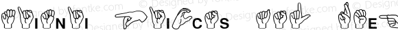 Mini Pics ASL Regular Altsys Fontographer 4.1 20/09/95