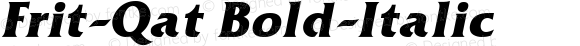 Frit-Qat Bold-Italic