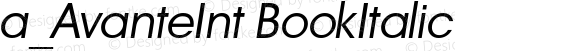 a_AvanteInt BookItalic