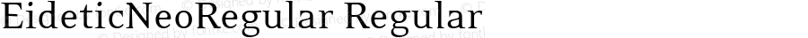 EideticNeoRegular Regular Macromedia Fontographer 4.1.4 10/19/00