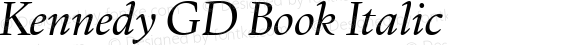 Kennedy GD Book Italic