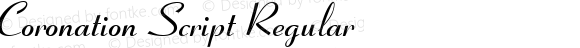 Coronation Script Regular
