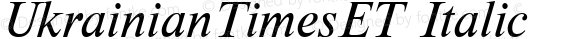 UkrainianTimesET Italic