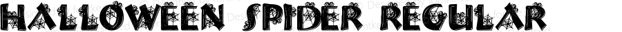 Halloween Spider Regular Macromedia Fontographer 4.1 03/11/99