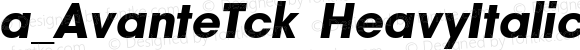 a_AvanteTck HeavyItalic