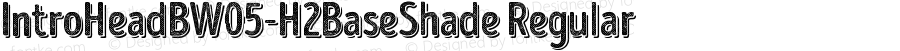 IntroHeadBW05-H2BaseShade Regular Version 1.00