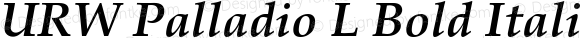 URW Palladio L Bold Italic