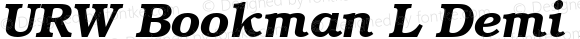 URW Bookman L Demi Bold Italic