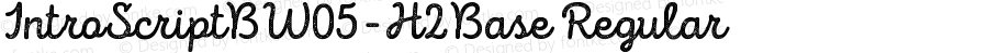IntroScriptBW05-H2Base Regular Version 1.00
