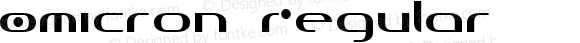 Omicron Regular Macromedia Fontographer 4.1 1997-09-15