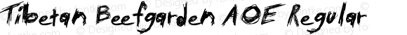 Tibetan Beefgarden AOE Regular Macromedia Fontographer 4.1.2 12/7/98