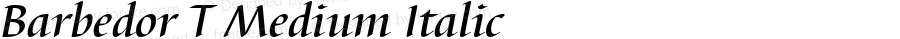 Barbedor T Medium Italic