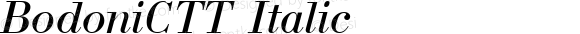 BodoniCTT Italic