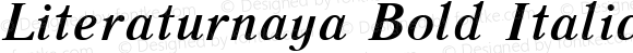 Literaturnaya Bold Italic