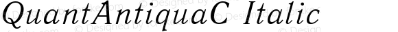 QuantAntiquaC Italic