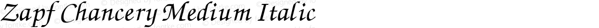 Zapf Chancery Medium Italic