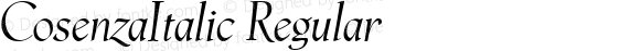 CosenzaItalic Regular