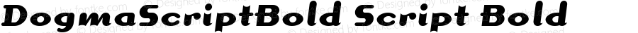 DogmaScriptBold Script Bold 001.000