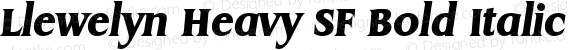 Llewelyn Heavy SF Bold Italic