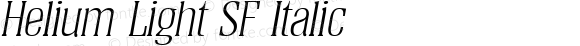 Helium Light SF Italic