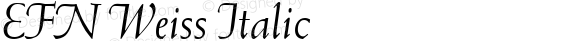 EFN Weiss Italic