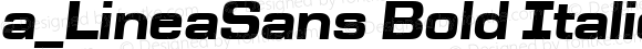 a_LineaSans Bold Italic