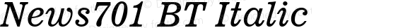 News 701 Italic BT