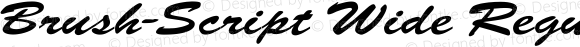 Brush-Script Wide Regular